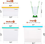 Reusable Silicone Food Storage Bags Ziplock